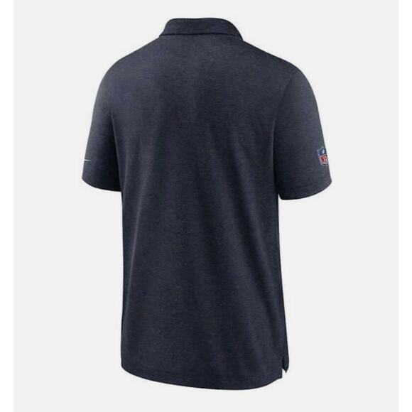 Nike NFL Houston Texans Stripe Dri-Fit Polo Shirt in Navy Blue - Picture 2 of 10